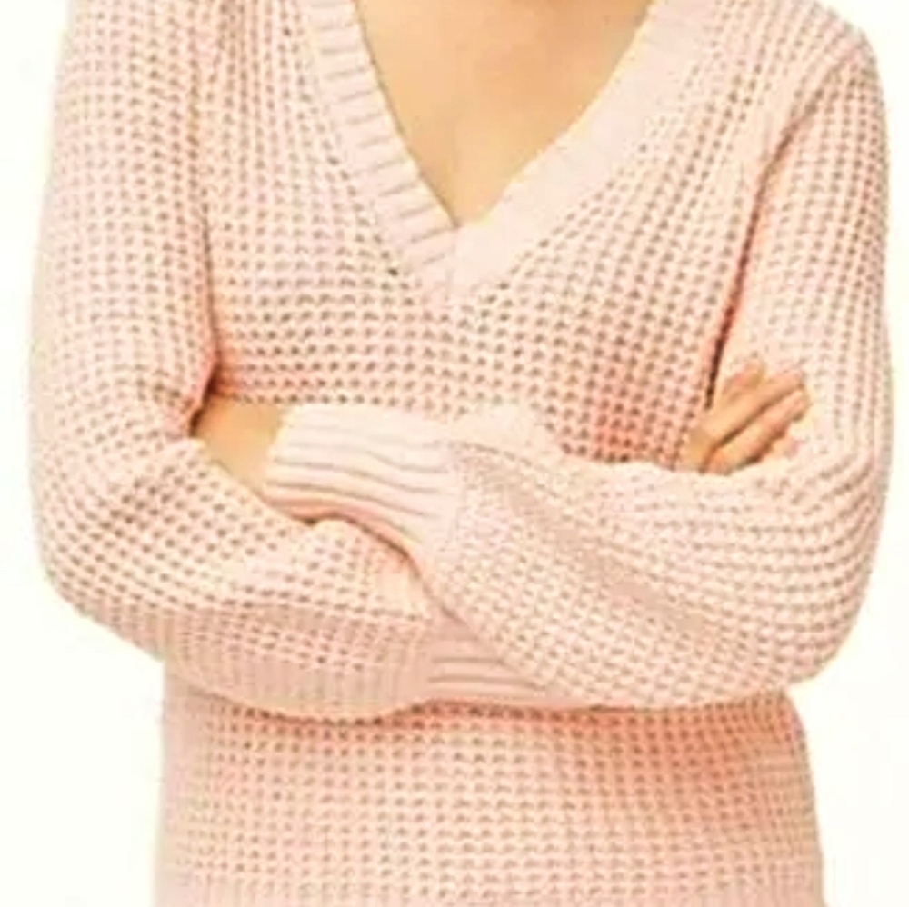 J Crew Women's Pink Plus Size V Neck Sweater Plus Size 2X or 20